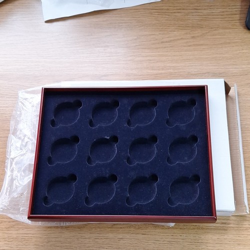 Wooden coin display storage - wooden,