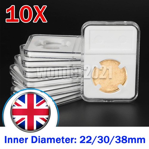 10x 38mm coin slab - coin,