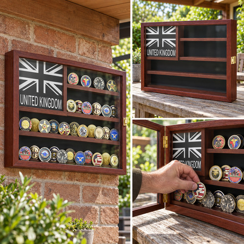 Challenge coin display - case, 46