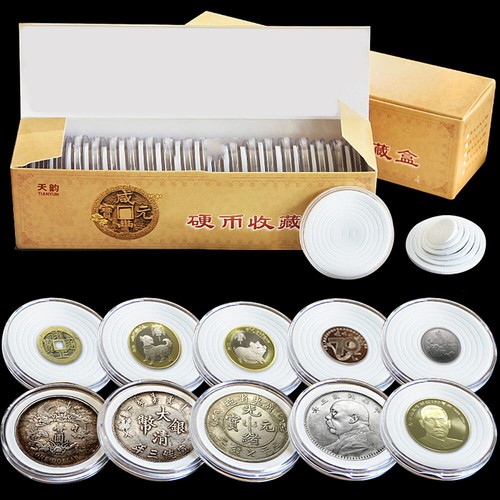 20pcs 46mm clear coin - 46mm,