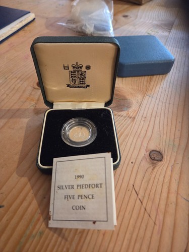 1990 silver piedfort five - piedfort,
