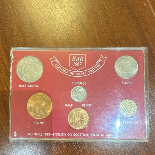 1967 great britain coin set - 1967,