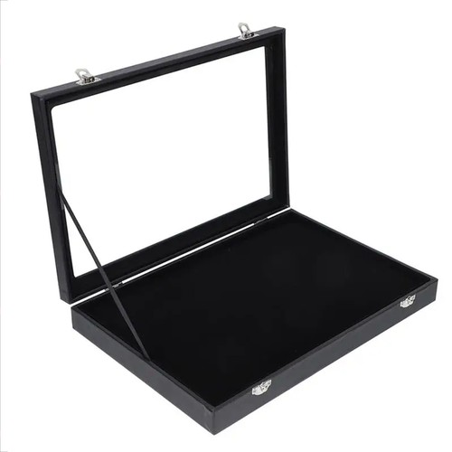 Black velvet display case - velvet,