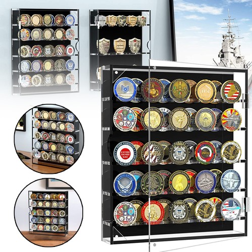 Challenge coin display case - coin,