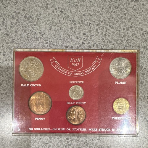 1967 great britain coin set - britain,