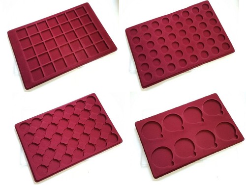 Red tray protection display - red,