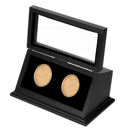 Coin display case slots - case,