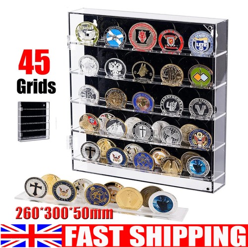 Grids acrylic clear coin - grids,
