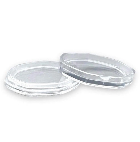 50p clear coin capsules - 50p,